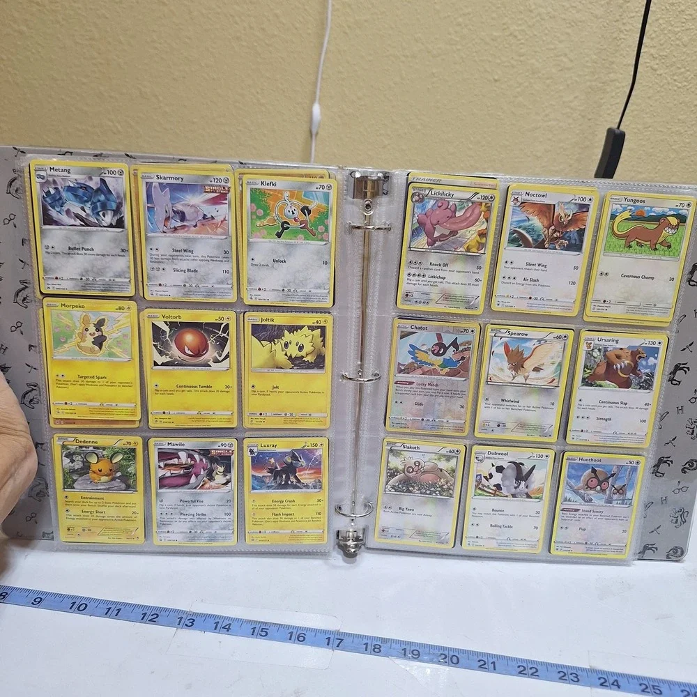 Pokémon TCG binder collection lot with approximately 171 cards from multiple set